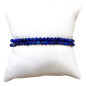 Bracelet Lapis-Lazuli Pierres Rondes Facettées 4mm