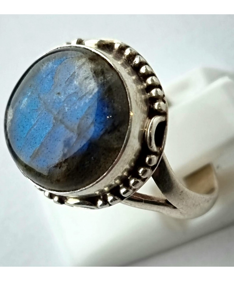 Bague Labradorite argent 925 Taille 55