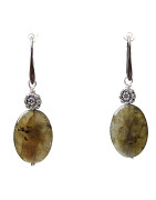 Boucles Labradorite Acier Inox