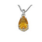 Pendentif Opale de Feu avec Chaîne Argent 925
