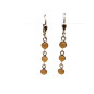Boucles Pierre de Lune Rose Argent 925