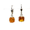 Boucles Opale de Feu Argent 925
