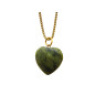 Pendentif Jade Cœur avec Chaîne