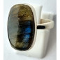 Bague Labradorite argent 925 Taille 58