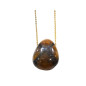 Pendentif Chiastolite avec Chaîne Plaquée Or