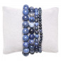 Bracelet Dumortierite pierres rondes Bracelet Dumortierite pierres rondes
