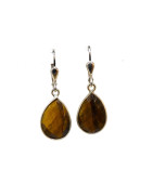 Boucles Œil de Tigre Argent 925