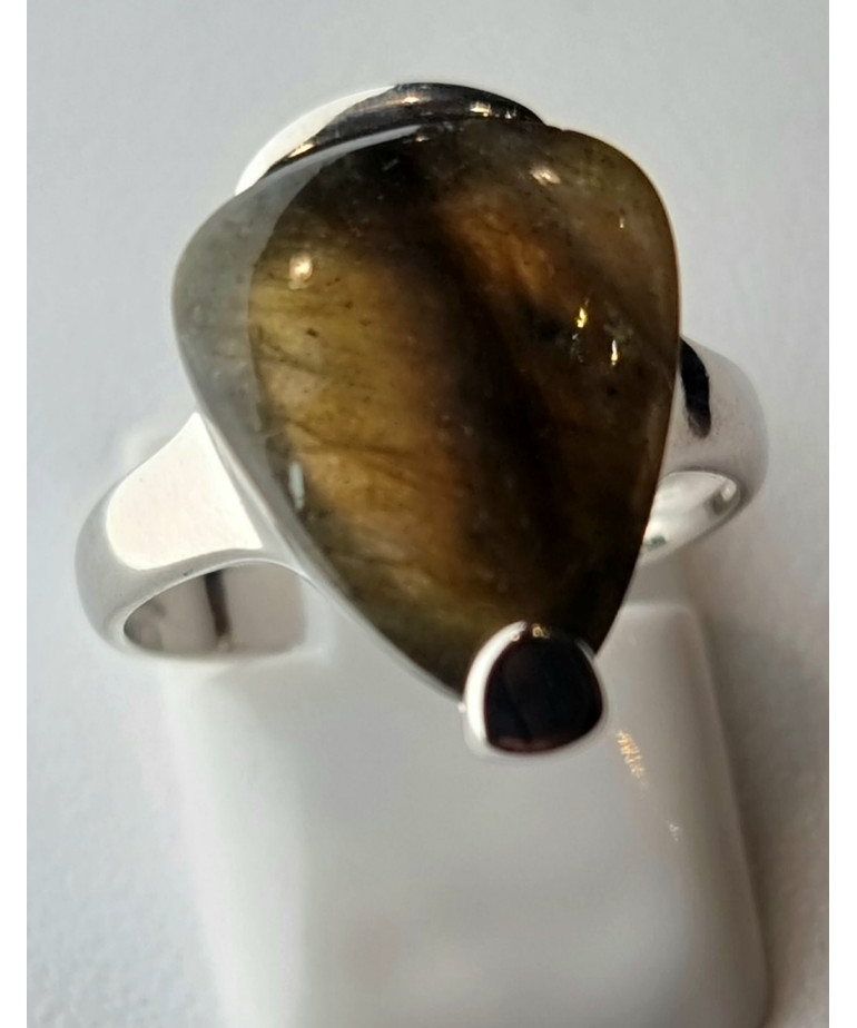 Bague Labradorite argent 925 Taille 54