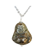 Pendentif Labradorite avec Chaîne Acier Inox