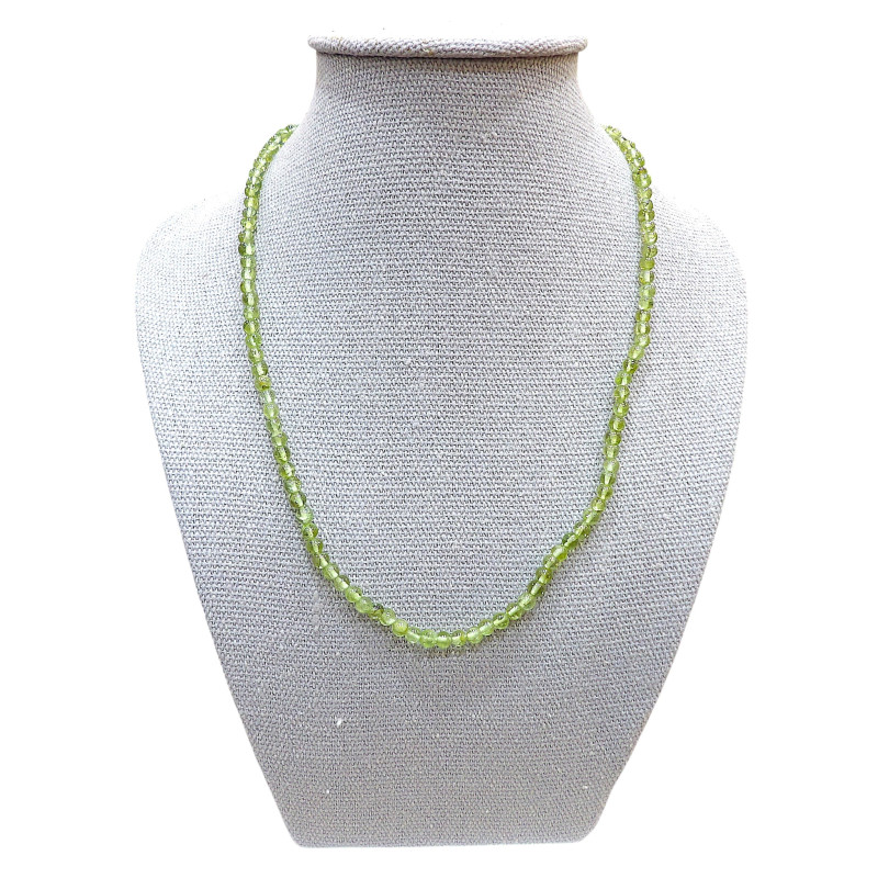 Collier Péridot Pierres Rondes 3.5 mm 40 cm