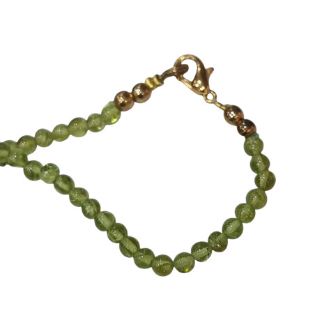 Collier Péridot Pierres Rondes 3.5 mm 40 cm
