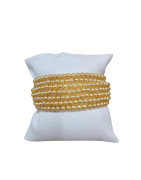 Bracelet Perles de Majorque Or Pierres Rondes 4mm Enfant