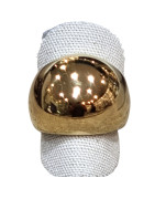 Bague Acier Plaqué Or Taille 62