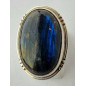 Bague Labradorite argent 925 Taille 54