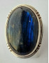 Bague Labradorite argent 925 Taille 54