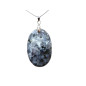 Pendentif Larvikite avec Chaîne Acier Inox