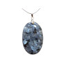 Pendentif Larvikite avec Chaîne Acier Inox