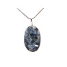 Pendentif Larvikite avec Chaîne Acier Inox