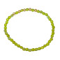 Bracelet Perles de Majorque Or et Perles Swarovski facettées Vertes