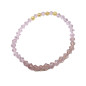 Bracelet Perles de Majorque Or et Perles Swarovski facettées Roses
