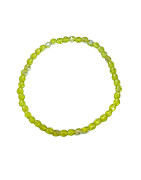 Bracelet Perles Swarovski facettées Vertes