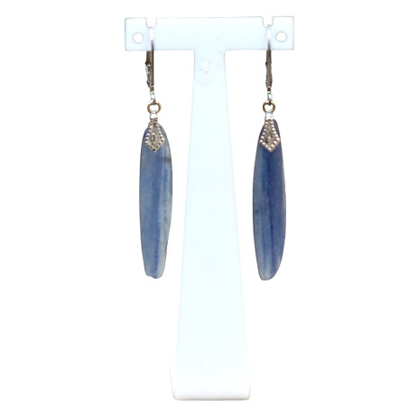 Boucles Cyanite Bleue Acier Inox