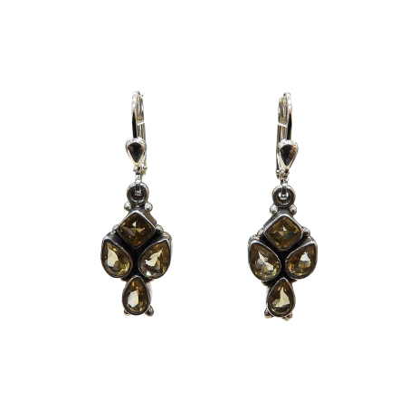 Boucles Citrine Argent 925