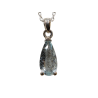 Pendentif Topaze Bleue avec Chaîne Argent 925