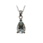 Pendentif Topaze Bleue avec Chaîne Argent 925