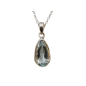 Pendentif Topaze Bleue avec Chaîne Argent 925