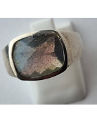 Bague Labradorite argent 925 Taille 55