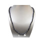 Collier Obsidienne Neige 90 Perles 8mm 80 cm