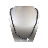 Collier Obsidienne Neige 90 Perles 8mm 80 cm