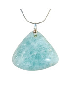 Pendentif Amazonite Triangle avec Chaîne