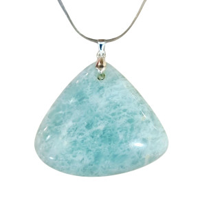 Pendentif Amazonite Triangle avec Chaîne