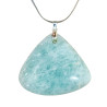 Pendentif Amazonite Triangle avec Chaîne