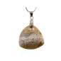 Pendentif Rhyolite avec Chaîne Acier