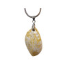 Pendentif Rhyolite avec Chaîne Acier