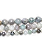 Bracelet Emeraude pierres rondes
