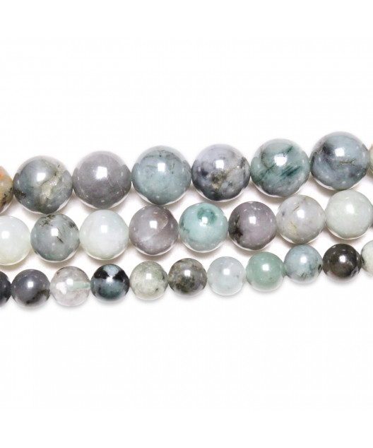 Bracelet Emeraude pierres rondes