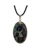 Pendentif Jaspe Kambaba avec Cordon