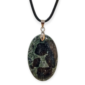 Pendentif Jaspe Kambaba avec Cordon