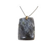 Pendentif Labradorite avec Chaîne Acier réglable