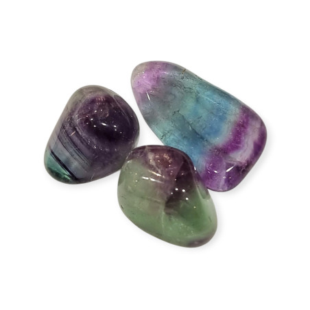 Pierre Roulée Fluorite rainbow