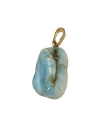 Pendentif Larimar Pierre Roulée