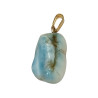 Pendentif Larimar Pierre Roulée