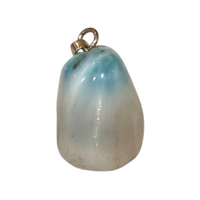 Pendentif Larimar Pierre Roulée