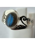 Bague Labradorite argent 925 Taille 55