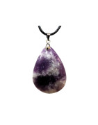 Pendentif Lépidolite sur Cordon