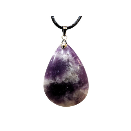 Pendentif Lépidolite sur Cordon